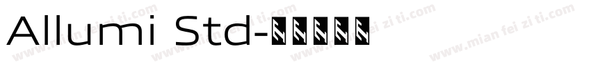 Allumi Std字体转换